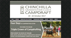 Desktop Screenshot of chinchillacampdraft.com.au